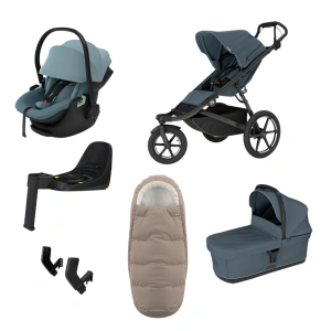 THULE Urban Glide 3 Dark Slate magnetická spona + korba Dark Slate + autosedačka Maple + báze Alfi + fusak Elements M/L + adaptér MC (52)