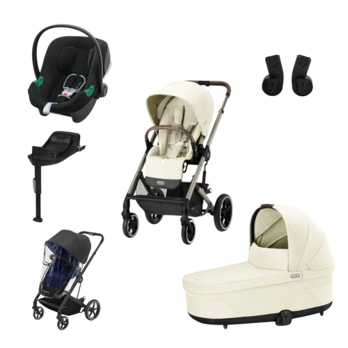 CYBEX akční set Balios S Lux + korba + autosedačka Aton B2+ báze + pláštěnka + adaptéry