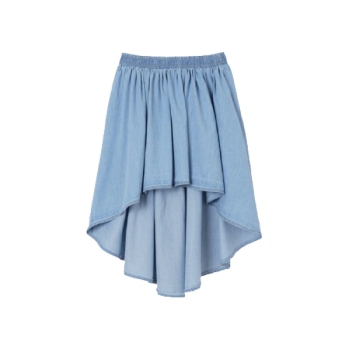 MAYORAL dívčí sukně asymetrický střih, světle modrá