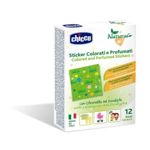 CHICCO barevné parfemované nálepky PROTI hmyzu 12ks