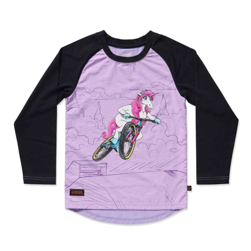 KIDS RIDE SHOTGUN dětský cyklistický dres MTB Unicorn růžová