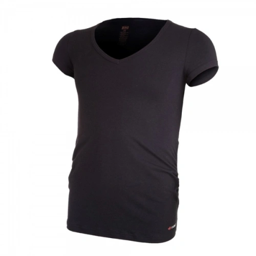 LITTLE ANGEL tričko těhotenské krátký rukáv Outlast®, krátký rukáv velikost L, barva černá
