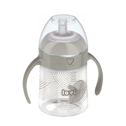 LOVI první hrneček se slámkou a závažím 150ml