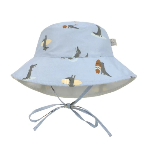 LÄSSIG klobouček Sun Protection Bucket Hat crocodile sky blue
