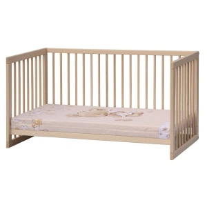 SCARLETT Dětská postýlka Kombi s vyndavacími příčkami, buk - přírodní 120 x 60 cm (1)