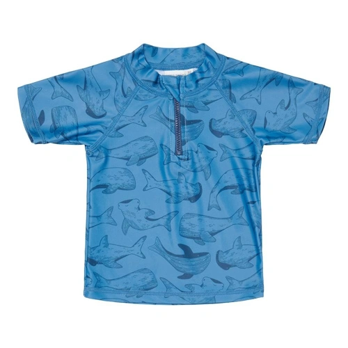 LITTLE DUTCH plavecké tričko Sea Life Blue