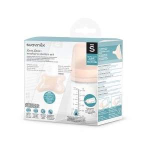 SUAVINEX Sada antikoliková Zero Zero Láhev 180 ml A + dudlík Zero Zero -2/2m (1)