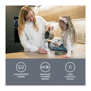 ZOPA termoska na tekutiny se silikonovým držákem 400 ml (1)