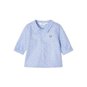 MAYORAL chlapecká košile DR puntíky, světle modrá - 65 cm