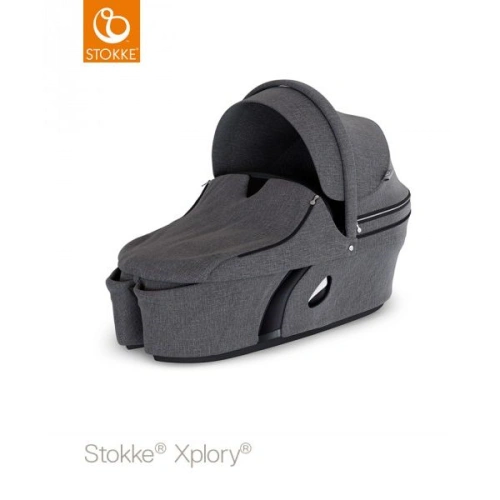 STOKKE Xplory V6 Carry Cot Black Melange