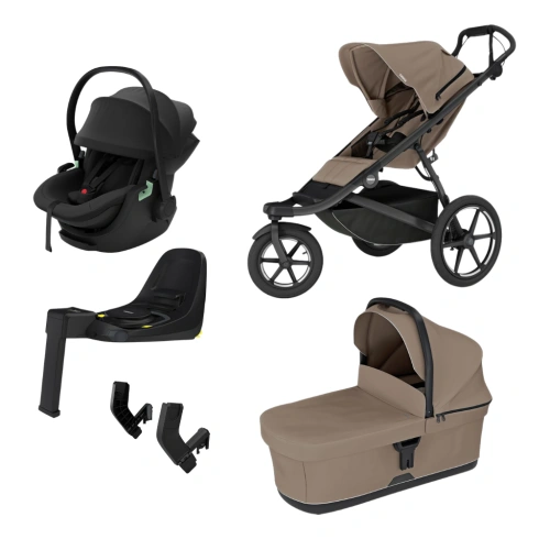 THULE Urban Glide 3 Tinted Taupe magnetická spona + korba + autosedačka + báze Alfi + adaptér MC