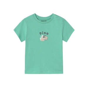 MAYORAL chlapecké tričko KR dinosaur zelená vel. 86 cm