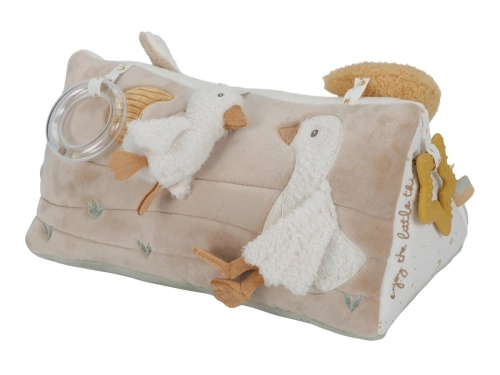 LITTLE DUTCH polštářek trojhranný s aktivitami Newborn Naturals