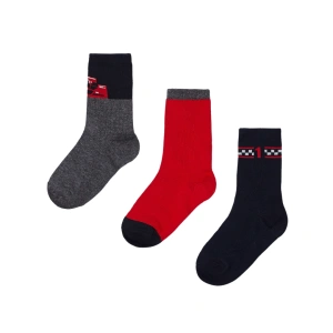 MAYORAL chlapecké ponožky set 3 páry červená EU 19-22, vel. 92 cm
