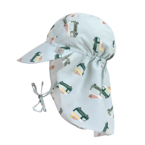 LÄSSIG  klobouček Sun Protection Flap Hat ice cre. tru/il. blue