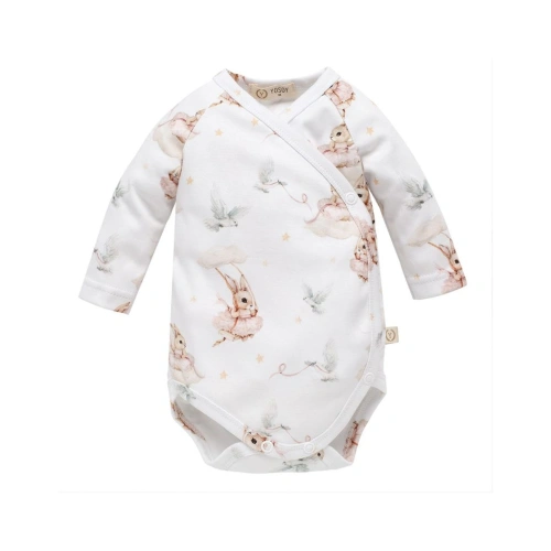 YOSOY dětské zavinovací body DR Organic Cotton Tutu Rabbits vel. 62 cm