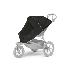 THULE Urban Glide 4-wheel Mid Blue + korba + pláštěnka + moskytiéra + madlo + pláštěnka a moskytiéra na korbu (8)