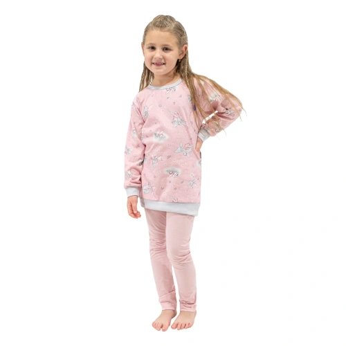 ESITO dívčí tunikové pyžamo Víly růžová