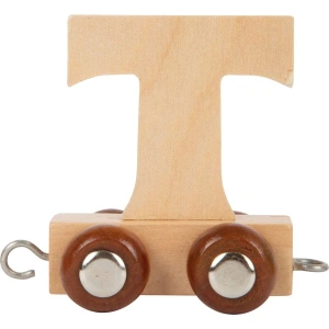 SMALL FOOT Dřevěný vláček vláčkodráhy abeceda písmeno T