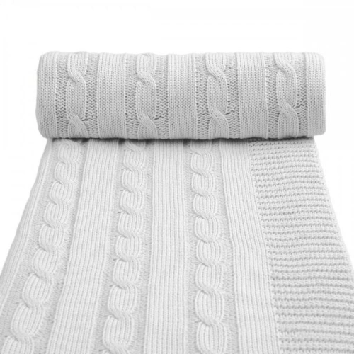T-TOMI Dětská pletená deka spring, šedá