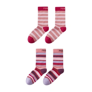 REIMA dětské ponožky 2 ks Parit pruh rose blush vel. EU 30-33