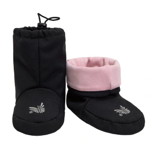 ESITO barefoot softshellové capáčky Bambus Sensitive černá, růžová vel. 2 ( 10-18m)