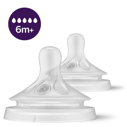 PHILIPS AVENT dudlík Natural Response rychlý průtok 5 6m+, 2 ks