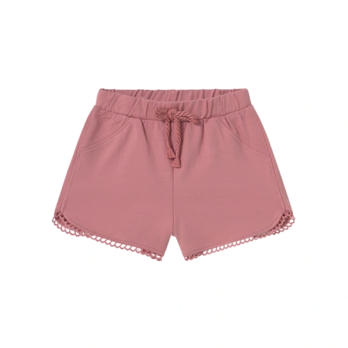 MAYORAL dívčí šortky s krajkou růžová