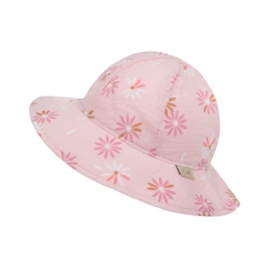 ESITO klobouk dívčí mušelín flower růžová