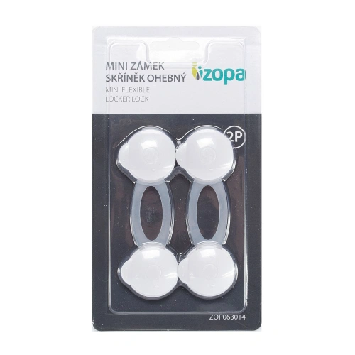 ZOPA Mini zámek skříněk ohebný  2ks, white