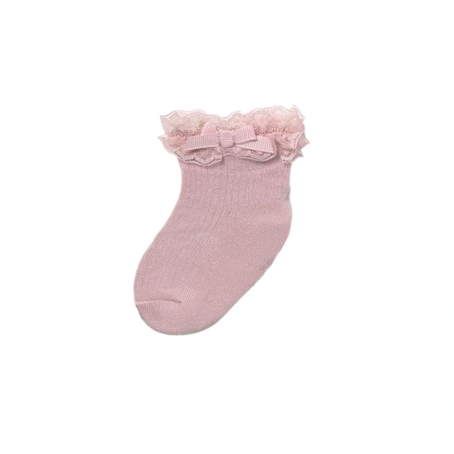 MAYORAL dívčí ponožky s krajkou růžová