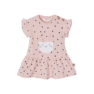 MAYORAL Dívčí šaty králíček puntíky růžová - 55 cm