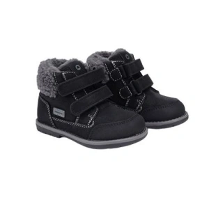 MAYORAL chlapecké zimní boty s kožíškem, černé - EU 23
