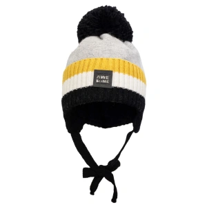 JAMIKS chlapecká zimní čepice Aidos šedá, žlutá