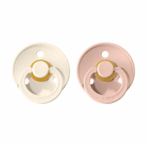 BIBS dudlíky z přírodního kaučuku 2ks Ivory/Blush velikost 2 (6m+) BIBS dudlíky z přírodního kaučuku 2ks Ivory/Blush velikost 2 (6m+)