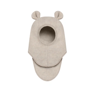 HUTTELIHUT dětská kukla s oušky vlna Camel Melange vel. 50