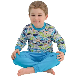 ESITO chlapecké pyžamo Bagr Tyrkys vel. 98 cm