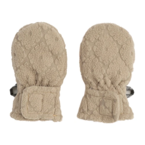 LODGER rukavičky Mittens Folklore Fleece Beige