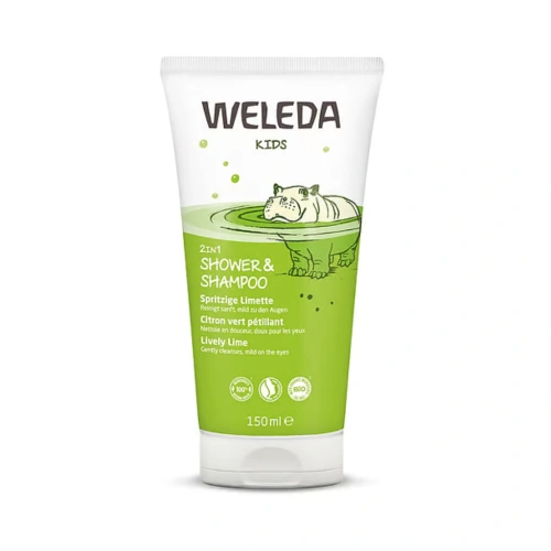 WELEDA 2 v 1 sprchový krém a šampon Veselá limetka