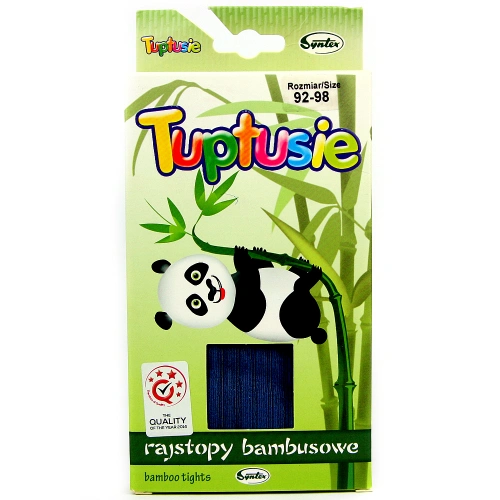 TUPTUSIE punčocháče bambus tmavě modrá - 68 - 74 cm