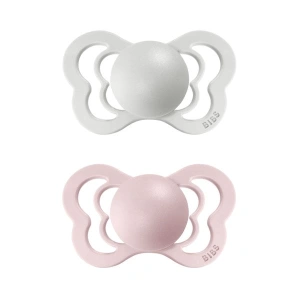 BIBS Couture dudlík z přírodního kaučuku 2 ks Haze/ Blossom - velikost 1 (0-6 m.)