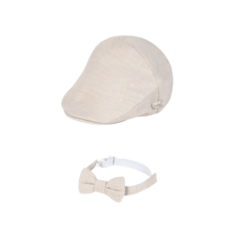 MAYORAL chlapecký baret s motýlem béžová vel. 80