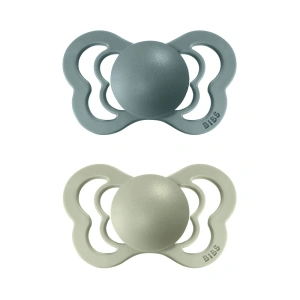 BIBS Couture dudlík ze silikonu 2 ks Island sea/ Sage - velikost 1 (0-6 m.)