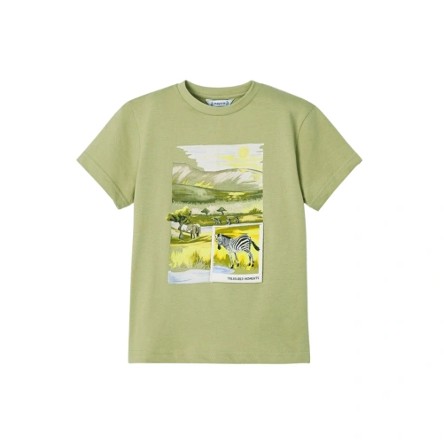 MAYORAL chlapecké tričko KR safari zelená