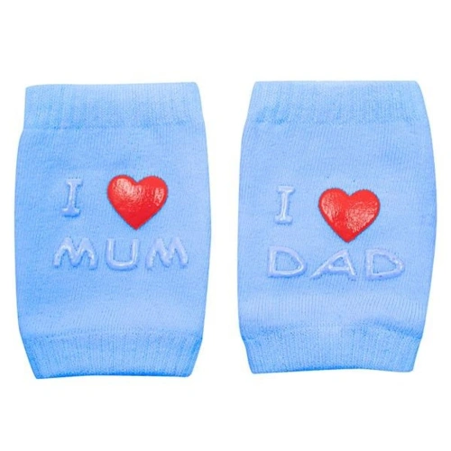 NEW BABY dětské nákoleníky s ABS I Love Mum and Dad modrá