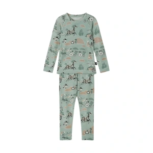 REIMA dětský set funkčního prádla Moomin Trivsam airy green