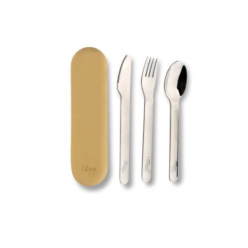 CITRON set příborů se silikonovým pouzdrem