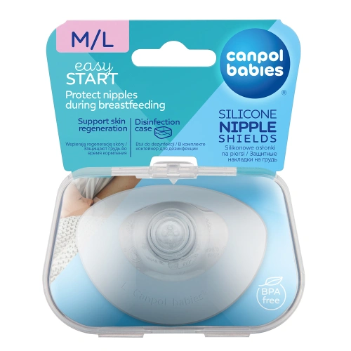 CANPOL BABIES chránič prsní bradavky EasyStart 2ks vel. M/L, 18/602