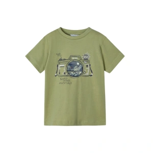 MAYORAL chlapecké tričko KR foťák zelená vel. 104 cm