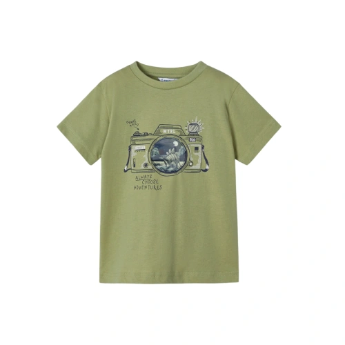 MAYORAL chlapecké tričko KR foťák zelená